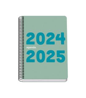 AGENDA ESCOLAR 2024-2025 TAMAO A5 TAPA POLIPROPILENO  DA PGINA MEMORY BASIC VERDE DOHE 51757