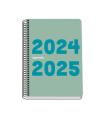 AGENDA ESCOLAR 2024-2025 TAMAO A5 TAPA POLIPROPILENO  DA PGINA MEMORY BASIC VERDE DOHE 51757