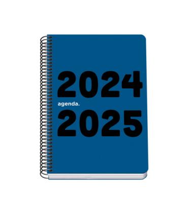 AGENDA ESCOLAR 2024-2025 TAMAO A5 TAPA POLIPROPILENO  DA PGINA MEMORY BASIC AZUL DOHE 51755