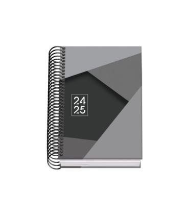 AGENDA ESCOLAR 2024-2025 TAMAO A6 TAPA CARTON FORRADO  DA PGINA TANGRAM BASIC NEGRO DOHE 51751