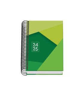 AGENDA ESCOLAR 2024-2025 TAMAO A6 TAPA CARTON FORRADO  DA PGINA TANGRAM BASIC VERDE DOHE 51750