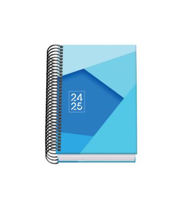 AGENDA ESCOLAR 2024-2025 TAMAO A6 TAPA CARTON FORRADO  DA PGINA TANGRAM BASIC AZUL DOHE 51748