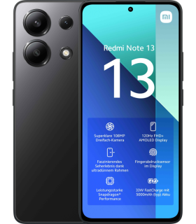 SMARTPHONE XIAOMI REDMI NOTE 13 6,67 8GB RAM 256GB ROM BLACK