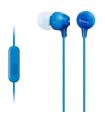 Auriculares Intrauditivos Sony MDR-EX15APLI/ Con Micrfono/ Jack 3.5/ Azules