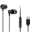 Auriculares Intrauditivos Aiwa ESTM-50USB-C/BK/ Con Micrfono/ USB Tipo-C/ Negro