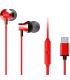 Auriculares Intrauditivos Aiwa ESTM-50USB-C/RD/ con Micrfono/ USB Tipo-C/ Rojo