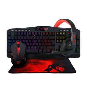 Redragon - Combo Teclado+Ratn+Auricular+Alfombrilla K503RGB-SP+M601+H120+P016 Espaol