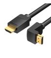 Vention Cable HDMI 2.0 4K Acodado AAQBG/ HDMI Macho - HDMI Macho/ 1.5m/ Negro