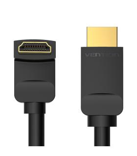 Vention Cable HDMI 2.0 4K Acodado AAQBG  HDMI Macho - HDMI Macho  1.5m  Negro