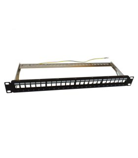 PANEL MODULAR WP 24 PUERTOS STP CAT5E/6 CON GESTOR DE CABLES