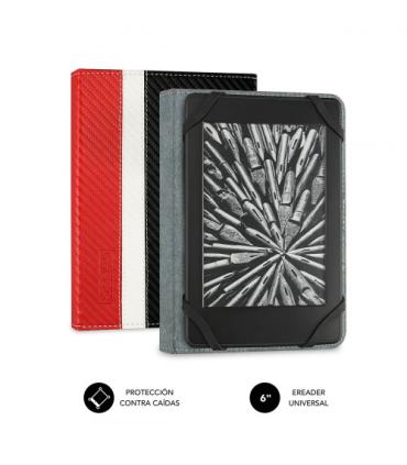 SUBBLIM Funda Libro Electrnico Clever Ebook Case 6\" Red