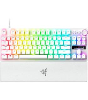 TECLADO RAZER HUNTSMAN V3 PRO (USA) TENKEYLESS BLANCO (RZ03-04981700-R3M1)