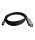 Cable HDMI 3GO C137/ HDMI Macho - USB Tipo-C Macho/ 2m/ Negro