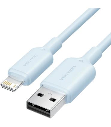 Cable USB 2.0 Lightning Vention LAMSH/ USB Macho - Lightning Macho/ 480Mbps/ 2m/ Azul