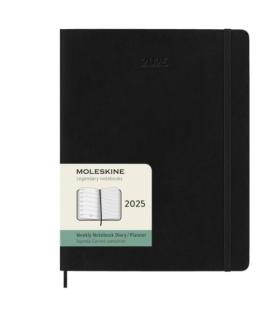 AGENDA 2024 TAPA BLANDA 12 MESES SEMANAL XL (19 X 25 CM) NEGRA MOLESKINE DSB12WN4Y25