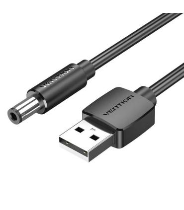 Cable Alimentacin Vention CEYBD/ USB-A Macho - DC 5.5mm Macho/ 50cm/ Negro