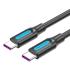 Cable USB 2.0 Tipo-C Vention COTBD/ USB Tipo-C Macho - USB Tipo-C Macho/ Hasta 100W/ 480Mbps/ 50cm/ Negro