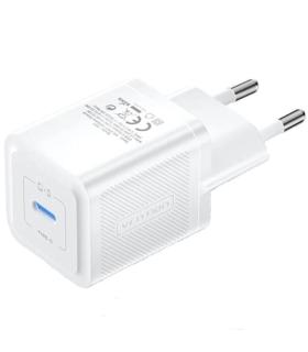 Cargador Gan de Pared Vention FEPW0-EU/ 1xUSB Tipo-C/ 20W