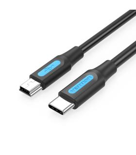 Vention Cable USB 2.0 Tipo-C COWBD  USB Tipo-C Macho - MiniUSB Macho  50cm  Negro