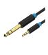 Cable Estreo Vention BABBF/ Jack 6.5 Macho - Jack 3.5 Macho/ 1m/ Negro