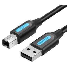 Cable USB 2.0 Impresora Vention COQBL/ USB Tipo-B Macho - USB Macho/ 480Mbps/ 10m/ Negro