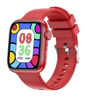 Smartwatch Forever IGo Watch 3 JW-500/ Notificaciones/ Frecuencia Cardaca/ Rojo