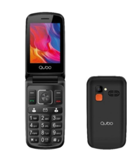 Telfono Mvil Qubo P-210NWBKC para Personas Mayores/ Negro