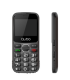 Telfono Mvil Qubo X-230BKC para Personas Mayores/ Negro