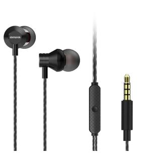 Auriculares Intrauditivos Aiwa ESTM-50BK/ con Micrfono/ Jack 3.5/ Negro