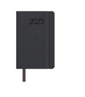 AGENDA 2025 MANHATAN SEMANA VISTA BOLSILLO 8,5 X 13 CM COLOR NEGRO DOHE 12871 - 25