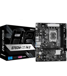 PLACA ASROCK B760M-H2/M.2,INTEL,1700,B760,2DDR5,96GB,HDMI+DP,4SATA+2M.2,5USB 3.2+1USB-C,GBLAN,MATX