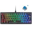 Teclado Gaming Mecnico Mars Gaming MKMINIPRO/ Switch Azul/ Negro