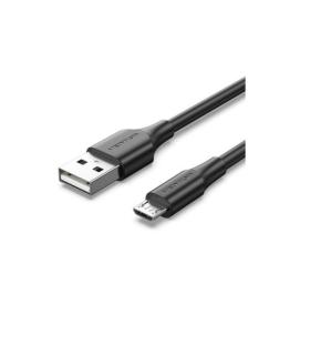 Cable USB 2.0 Vention CTIBD/ USB Macho - MicroUSB Macho/ Hasta 60W/ 480Mbps/ 50cm/ Negro