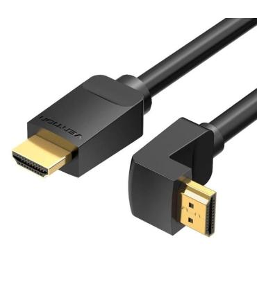 Cable HDMI 2.0 4K Acodado Vention AAQBF/ HDMI Macho - HDMI Macho/ 1m/ Negro