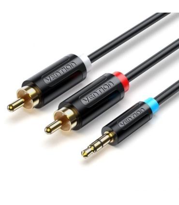 Cable Estreo Vention BCLBF/ Jack 3.5 Macho - 2x RCA Macho/ 1m/ Negro