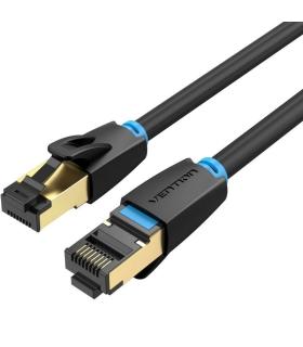 Cable de Red RJ45 SFTP Vention IKABD Cat.8/ 50cm/ Negro