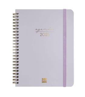 AGENDA 2025 TRENDY ALMA E10 155X212MM SEMANA VISTA HORIZONTAL LILA FINOCAM 762020225