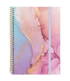 AGENDA 2025 TRENDY DESIGN E10 155X212MM SEMANA VISTA HORIZONTAL GOLDY FINOCAM 742232625