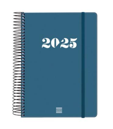 AGENDA 2025 BASIC MY E10 155X212MM DIA PAGINA AZUL FINOCAM 743521025