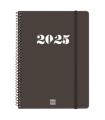 AGENDA 2025 BASIC MY E10 155X212MM SEMANA VISTA HORIZONTAL NEGRO FINOCAM 743506025