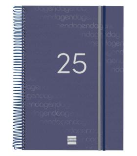 AGENDA 2025 BASIC YEAR E40 210X297MM DIA PAGINA AZUL FINOCAM 741111025