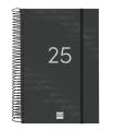 AGENDA 2025 BASIC YEAR E11 165X242MM DIA PAGINA NEGRO FINOCAM 742076025