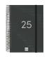 AGENDA 2025 BASIC YEAR E10 155X212MM DIA PAGINA NEGRO FINOCAM 741106025