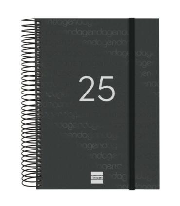 AGENDA 2025 BASIC YEAR E10 155X212MM DIA PAGINA NEGRO FINOCAM 741106025