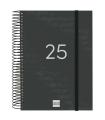 AGENDA 2025 BASIC YEAR E10 155X212MM DIA PAGINA NEGRO FINOCAM 741106025