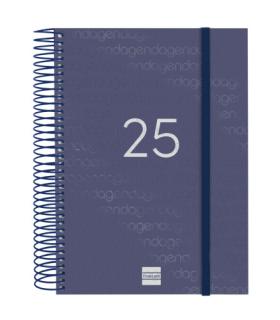 AGENDA 2025 BASIC YEAR E10 155X212MM DIA PAGINA AZUL FINOCAM 741101025