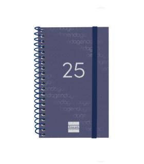 AGENDA 2025 BASIC YEAR E3 79X127MM SEMANA VISTA HORIZONTAL AZUL FINOCAM 741421025