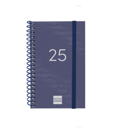 AGENDA 2025 BASIC YEAR E3 79X127MM SEMANA VISTA HORIZONTAL AZUL FINOCAM 741421025