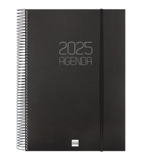 AGENDA 2025 BASIC OPAQUE E40 210X297MM DIA PAGINA NEGRO FINOCAM 742926025