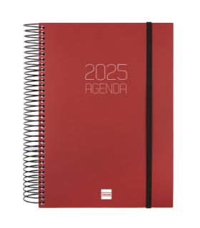 AGENDA 2025 BASIC OPAQUE E10 155X212MM DIA PAGINA BURDEOS FINOCAM 742917425